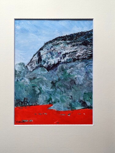 Painting titled "Poppies by le Clapi…" by Christopher Walker, Original Artwork, Acrylic