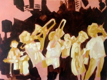 Картина под названием "Brasses" - Christopher Walker, Подлинное произведение искусства, Масло