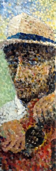 Painting titled "My Hat, His Ukulele" by Christopher Walker, Original Artwork, Oil