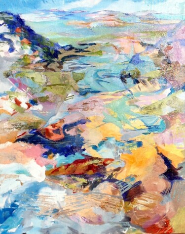 Painting titled "Lac de St Croix du…" by Christopher Walker, Original Artwork, Oil