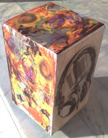 Diseño titulada "paper Cajon 3 side…" por Chris Tsonias, Obra de arte original