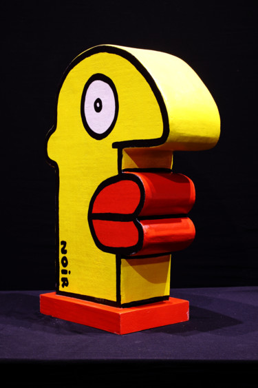 Skulptur mit dem Titel "Thierry Noir Loudsp…" von Chris Tsonias, Original-Kunstwerk, Gemischte Medien