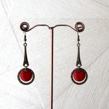 Design intitulée "Boucles d'oreilles…" par Christy, Œuvre d'art originale, Boucles d'oreilles