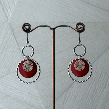 Design intitulée "Boucles d'oreilles…" par Christy, Œuvre d'art originale, Boucles d'oreilles