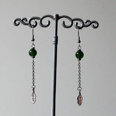 Diseño titulada "Boucles d'oreilles…" por Christy, Obra de arte original, pendientes