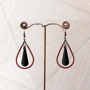 Design intitulée "Boucles d'oreilles…" par Christy, Œuvre d'art originale, Boucles d'oreilles