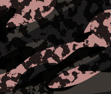 Digital Arts titled "Pink Leopard Camo" by Christy Leigh, Original Artwork, Digital Painting