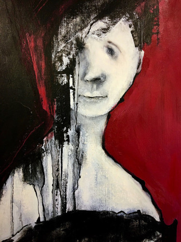 Картина под названием "Robe de papier" - Christyne Proulx, Подлинное произведение искусства, Акрил