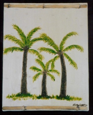 Painting titled "Florida Palms" by Christy Carrithers-Vesci, Original Artwork
