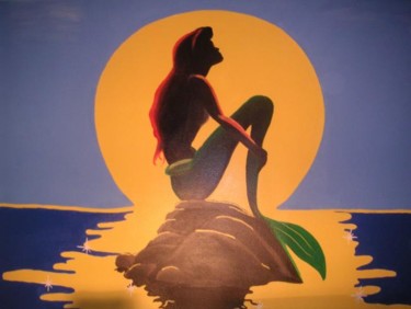 Painting titled "Ariel" by Christy Carrithers-Vesci, Original Artwork