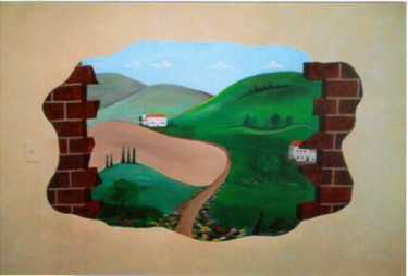 Painting titled "Tuscan Breakaway" by Christy Carrithers-Vesci, Original Artwork