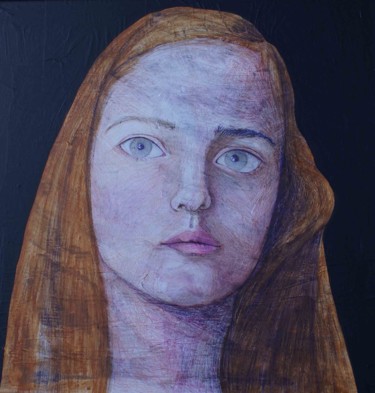 Peinture intitulée "MARYSIA" par Hanna Chroboczek, Œuvre d'art originale, Acrylique
