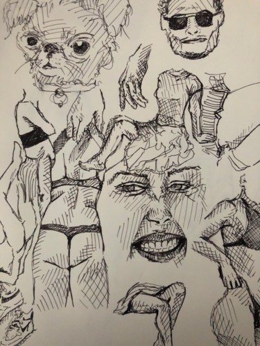 Chaos 1 Drawing titled "Chaos 1" by Chronicdrawer, Original Art, Marker