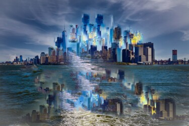 Фотография под названием "New York rising wat…" - Chryslene Caillaud, Подлинное произведение искусства, Цифровая фотография…