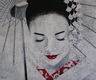 Peinture intitulée "sayuri - zhang ziyi" par Chrystel Mialet, Œuvre d'art originale