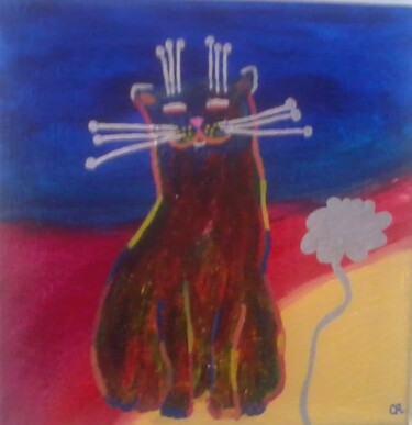 Peinture intitulée "Extraterrestre" par Chrystelle Ragot, Œuvre d'art originale, Acrylique