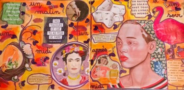 Collages intitulée "Semaine 4" par Chrystelle Ragot, Œuvre d'art originale, Collages