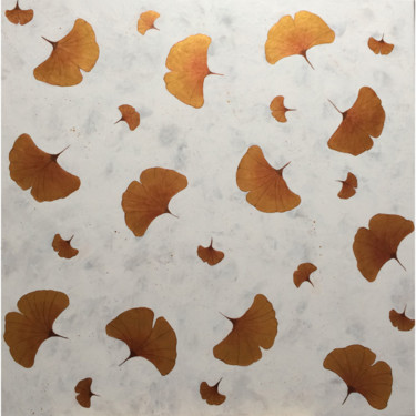 Peinture intitulée "Ginko" par Marie-Chrystel Chiron Drouillet, Œuvre d'art originale, Acrylique