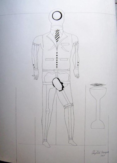 Desenho intitulada "Radiografia" por Chrystian Marques, Obras de arte originais