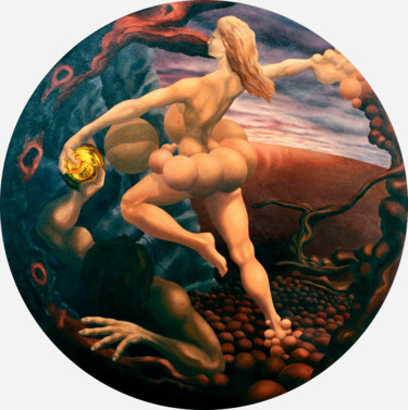 Painting titled "Metamorphospheres" by Chuck Cameron, Original Artwork, Oil