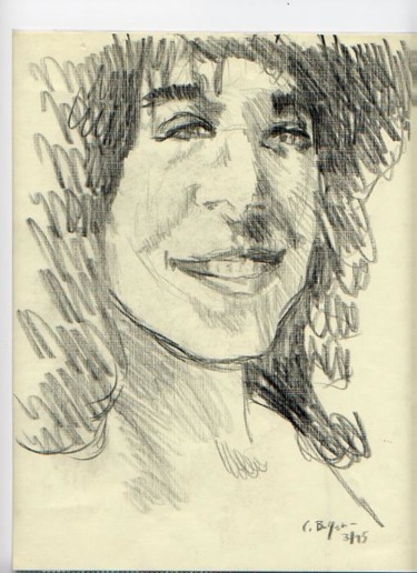 Drawing titled "S Portrait 3" by Cboy Charles Boyer, Original Artwork