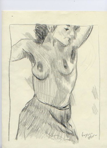 Drawing titled "S Figure Study 5" by Cboy Charles Boyer, Original Artwork