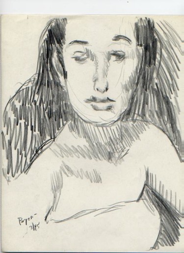 Drawing titled "Portrait of S 1" by Cboy Charles Boyer, Original Artwork