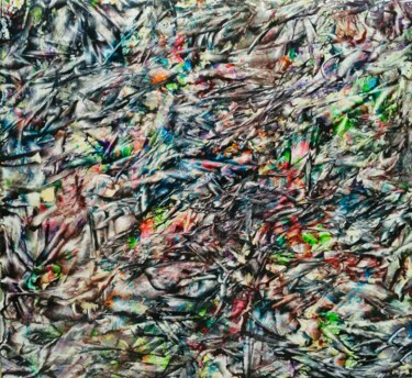 Картина под названием "abstraction № 4352" - Chudo Tvoretz, Подлинное произведение искусства, Акрил