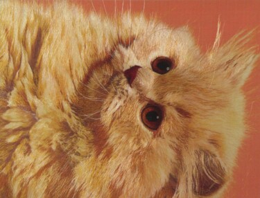 Artcraft με τίτλο "Cat" από Chunfang Lu, Αυθεντικά έργα τέχνης