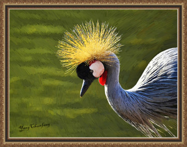 Digital Arts titled "The pretty bird" by Chunfang Yang, Original Artwork, Digital Painting
