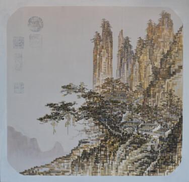 Schilderij getiteld "Impressions of Trad…" door Chunlei Zhang, Origineel Kunstwerk, Olie