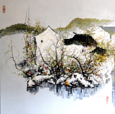 Painting titled "Impression-Masterpi…" by Chunlei Zhang, Original Artwork, Acrylic