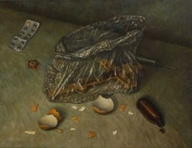 Картина под названием "Скорлупа" - Александр Чурсин, Подлинное произведение искусства