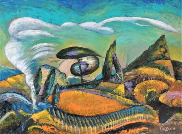 Painting titled "Landscape  2876" by Chuzhik, Original Artwork, Oil