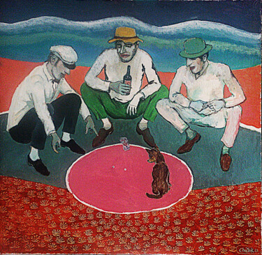 Peinture intitulée "Крэпс" par Chuzhik, Œuvre d'art originale, Huile