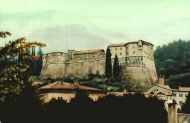 Peinture intitulée "Rovereto Castle" par Ciaghi Tiziana, Œuvre d'art originale