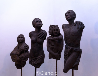 Sculpture intitulée ""les damnés de la m…" par Ciane.C, Œuvre d'art originale, Métaux