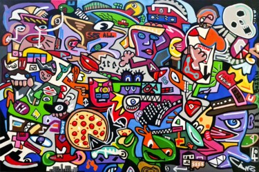 Painting titled "TMNT" by Ciano Art, Original Artwork, Acrylic