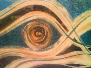 Peinture intitulée "L'Oeil à contre-cou…" par Claire Bradacs, Œuvre d'art originale, Acrylique