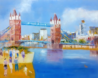 Painting titled "Londres" by Cica, Original Artwork, Oil