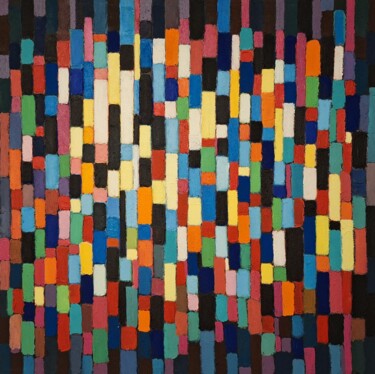Schilderij getiteld "Harmonie de couleurs" door Emilio Fanni, Origineel Kunstwerk, Acryl