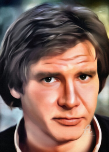 Digital Arts titled "Harrison Ford" by Ciezar, Original Artwork, Digital Painting