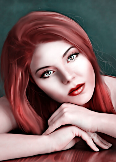 Digital Arts titled "Selena" by Ciezar, Original Artwork, Digital Painting