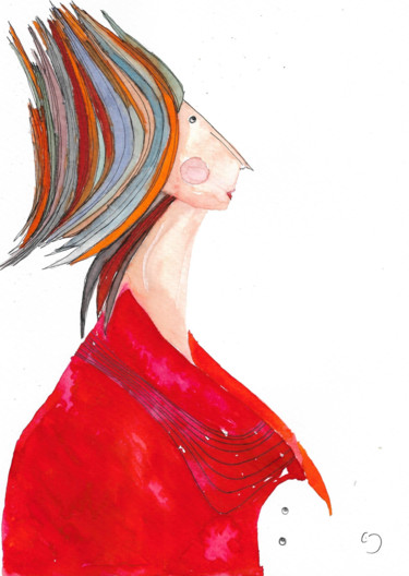 "Power of Woman" başlıklı Tablo Çiğdem Durukan tarafından, Orijinal sanat, Suluboya Karton üzerine monte edilmiş