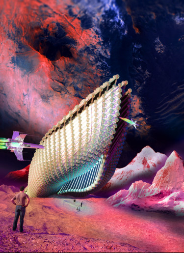 Arts numériques intitulée "cplor galactica" par Cihat Yıldır, Œuvre d'art originale, Modélisation 3D
