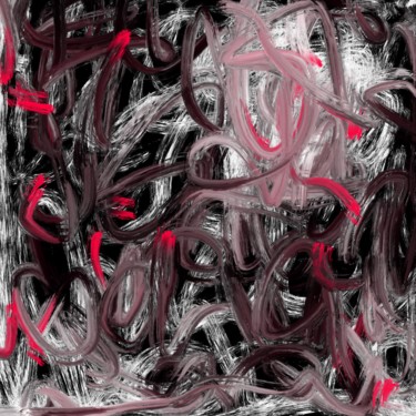 Digitale Kunst mit dem Titel "Lost in Thoughts" von Cila, Original-Kunstwerk, Digitale Malerei