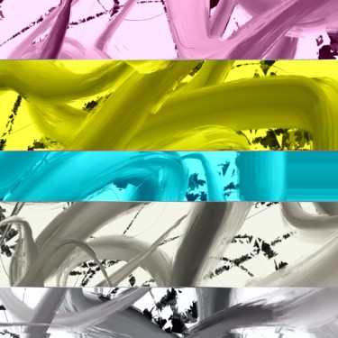 Arts numériques intitulée "Broken Rainbow" par Cila, Œuvre d'art originale, Peinture numérique