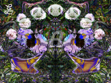 Digitale Kunst mit dem Titel "Drôle d'insecte" von Cilce, Original-Kunstwerk