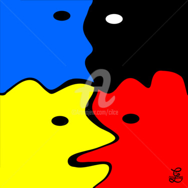 Digital Arts titled "MONDRIAN" by Cilce, Original Artwork