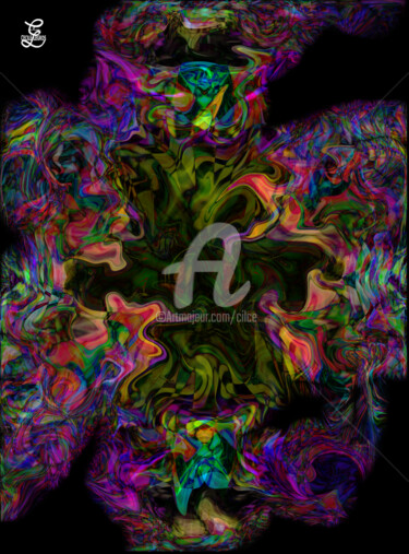 Arts numériques intitulée "07-fleurinterieure.…" par Cilce, Œuvre d'art originale, Autre